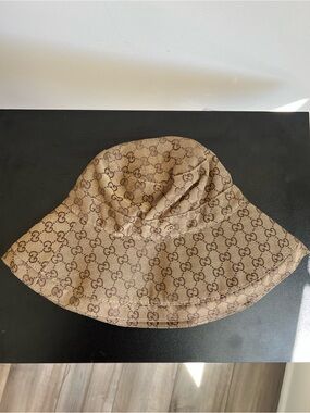Gucci | Accessories | Gucci Papier Wide Brim Hat In Blue Red White